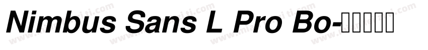 Nimbus Sans L Pro Bo字体转换